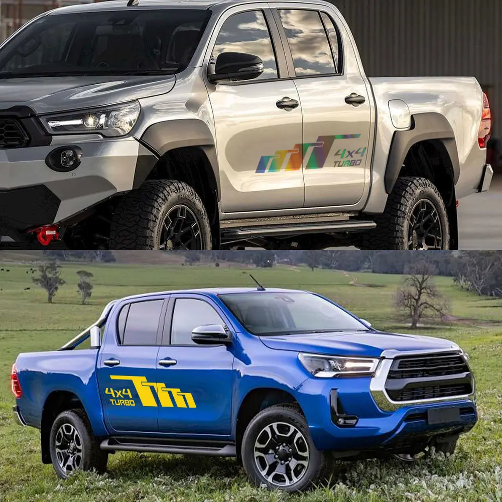 Виниловый декор для пикапа двери боковые полосы Наклейка Toyota Hilux Vigo Revo