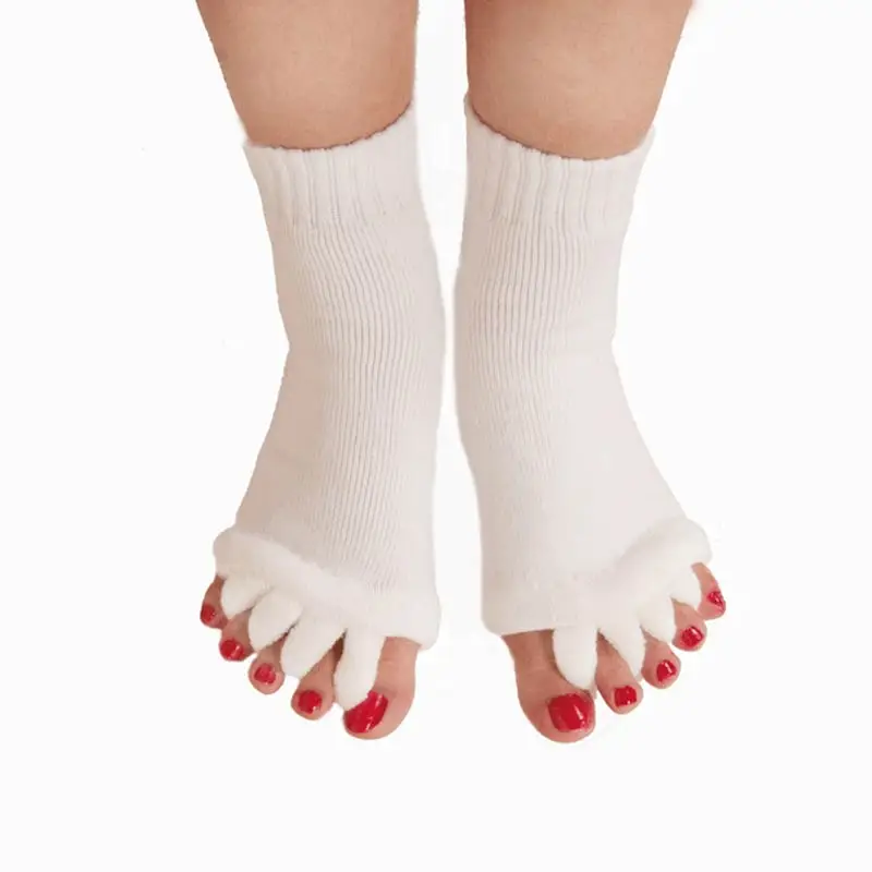1 пара пять носков сепараторы для пальцев ног корректор сращивания вальгусная