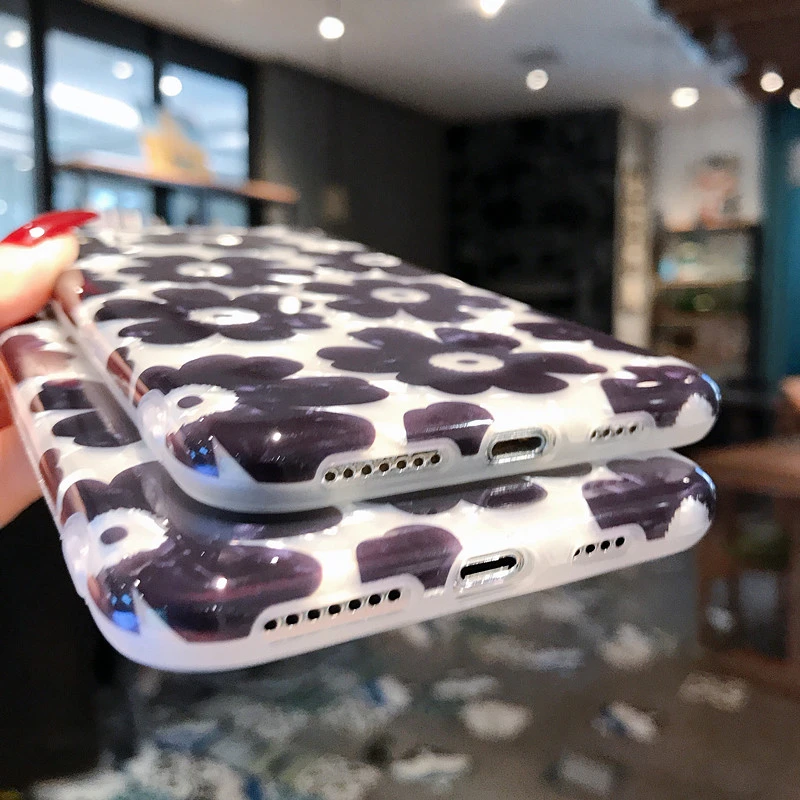 Чехол для телефона Wixcen с цветочным рисунком Iphone X Xs Max блестящий Цветочный Мягкий