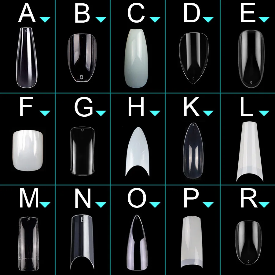 100 штук в коробке миндаля накладные ногти-стилеты ногти длинные Длина 10 Размеры 3