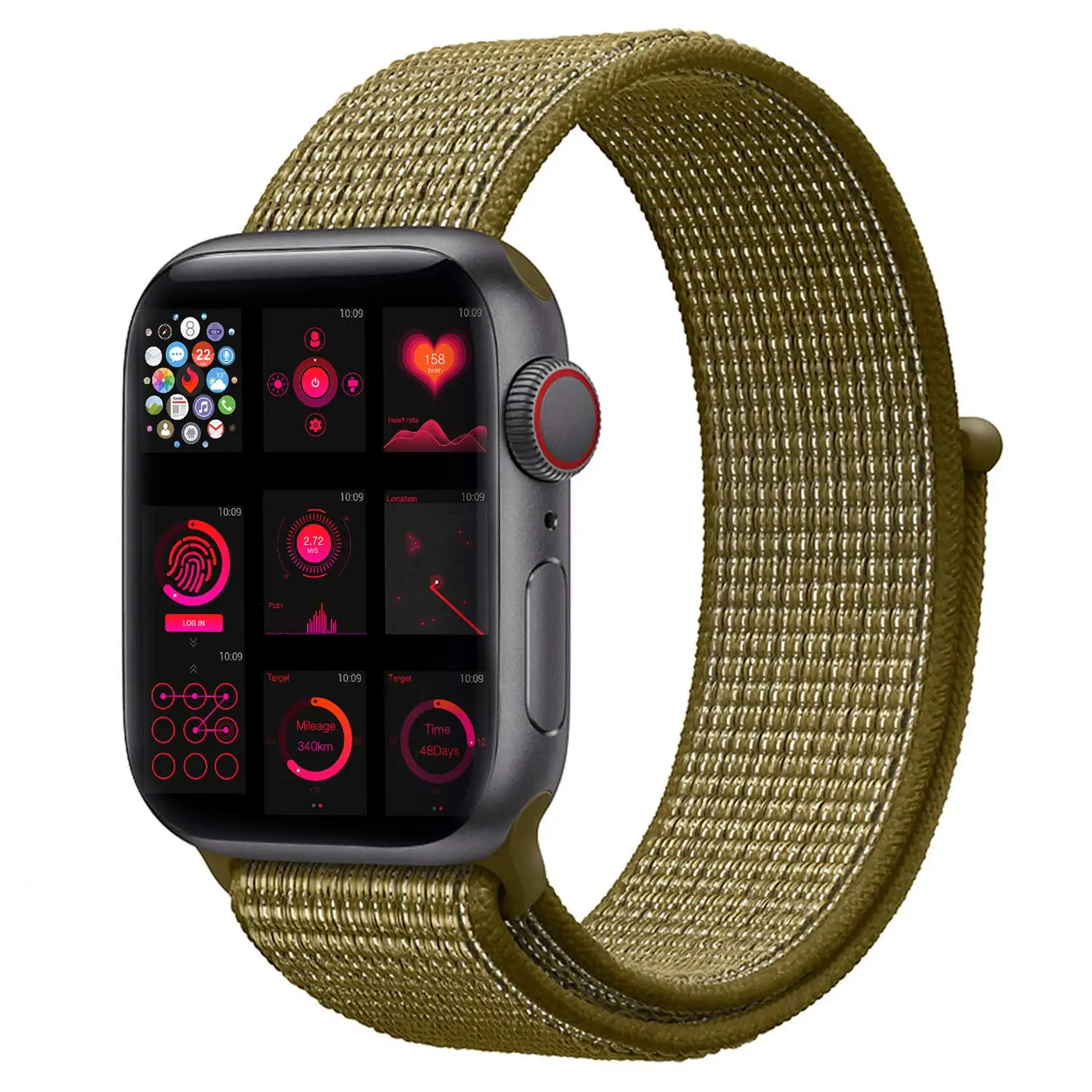 Ремешок для наручных часов Apple Watch Series 5 4 40 мм 44 браслет нейлоновый Браслет спортивный бесшовный ремешок для iwatch серии 3/2/1 38 мм 42 мм аксессуары