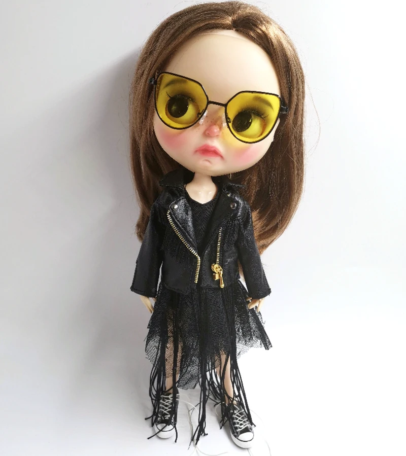 Крутая Модная Одежда для куклы Blyth, пальто для туалета/юбка для потока/шапка для Blyth, ob24, azone, pullip кукла 1/6, аксессуары для одежды