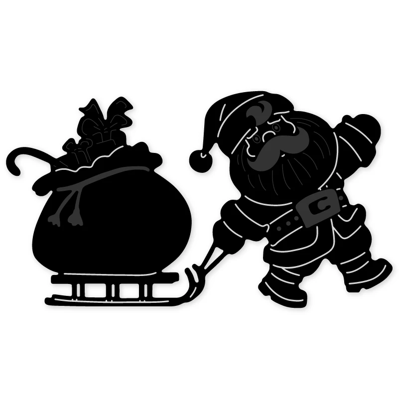 Рождественский Санта Клаус сумка для переноски Металлические Стальные режущие