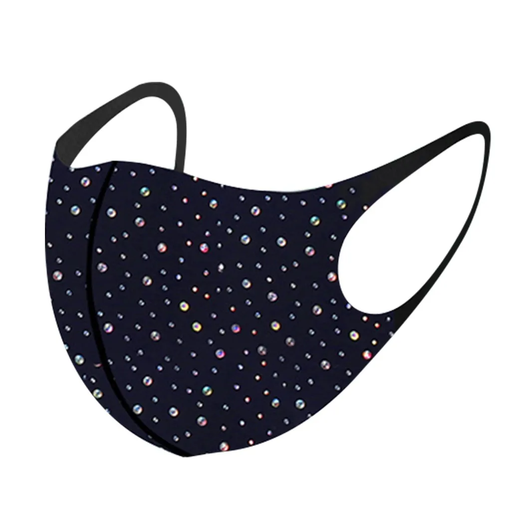 1 шт. Алмазная Маска для лица женщин многоразовая дышащая безопасная защитная 3d