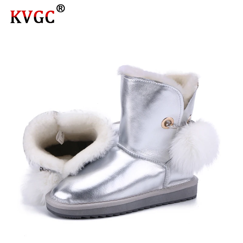KVGC новые красивые и яркие броши с помпоном для женщин зимние сапоги из