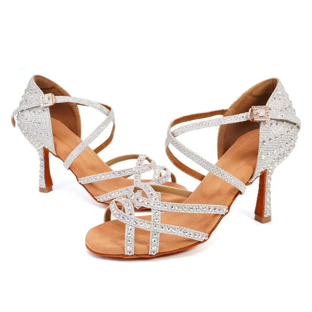 Туфли женские для латиноамериканских танцев дышащие Обувь бальных туфли на