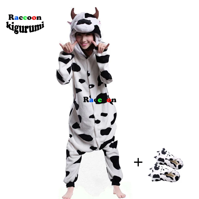 Мужской костюм для косплея коровы из мультфильма Слитная Пижама комбинезон с