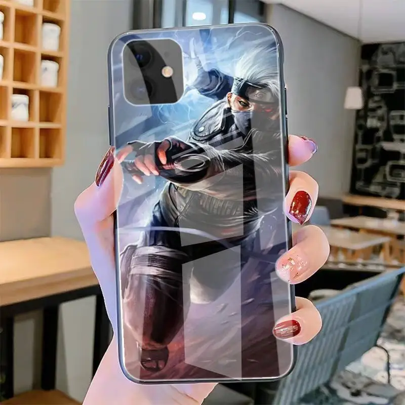 

Ninjutsu Master Kakashi-compatible Phone Case Tempered Glass For Iphone6plus 6S 7 7plus 8 X XS XSmax XR 11 12 Pro Max 12mini