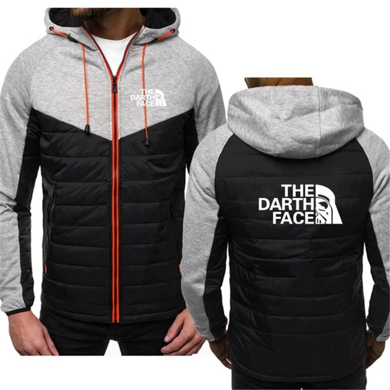 

New men's casual hoodie men's sportswear zipper hooded jacket jacket men's patchwork cardigan jacket winter sweatshirt jacket