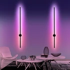 Современный светодиодный настенный светильник с регулируемой яркостью, цветная настенная лампа, RGB, украшение для спальни, гостиной