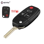 KEYYOU 10 шт. чехол для дистанционного ключа модифицированный ключ 2 3 4 кнопки для Volvo XC70 XC90 V40 V50 V70 V90 C30 C70 S40 S60 S70 S80