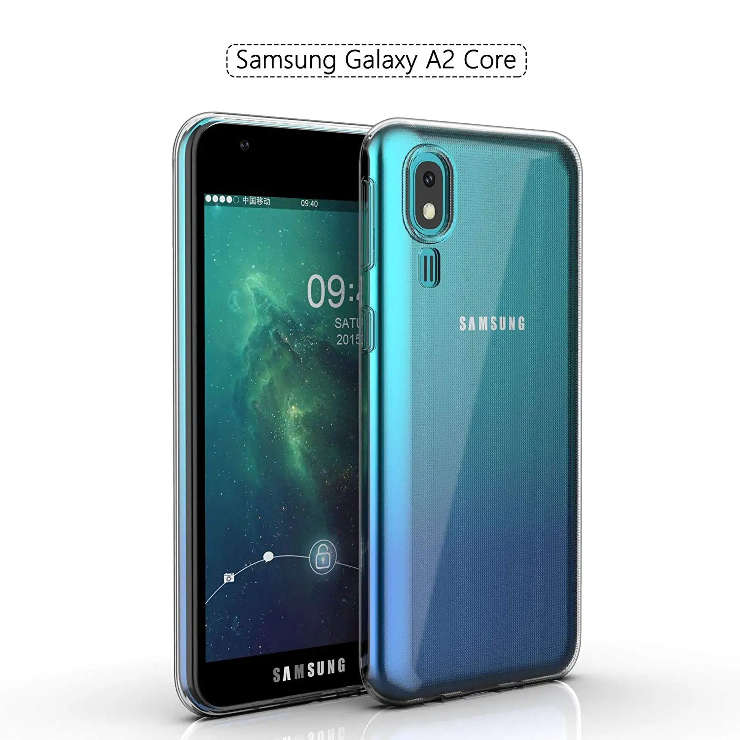 Прозрачный чехол для мобильного телефона, чехол для samsung Galaxy A2 Core, задняя крышка, Прозрачный Мягкий ТПУ силиконовый 360, защитный чехол A2Core
