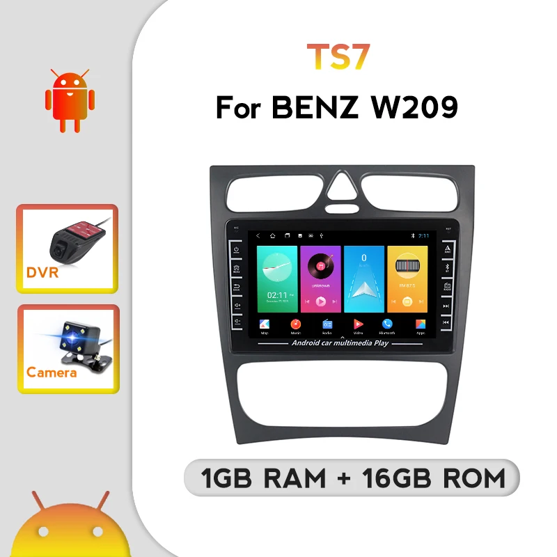 

2din Car Radio Stereo Video Player Android For Mercedes Benz CLK W209 W203 W463 W208 W463 Vaneo Viano Vito Carplay Camera