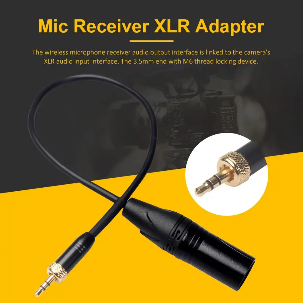 Микрофонный приемник XLR адаптер преобразователь с внутренней резьбой 3 5 мм