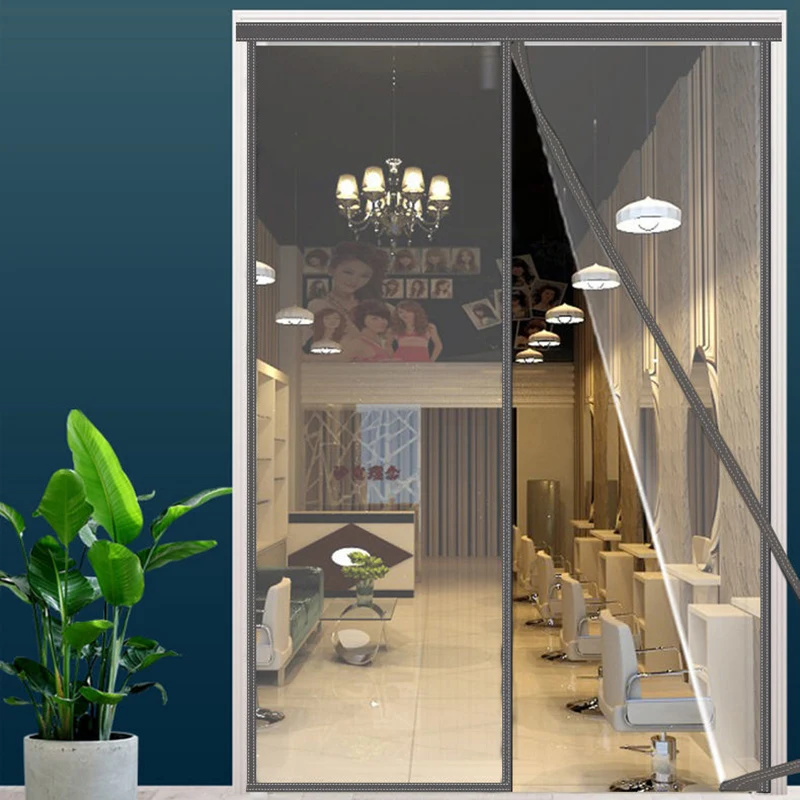 

Nordic Home Decoration Door Curtain Magnetic Velcros Windproof Winter Air-conditioner Door Curtain Screen Partition