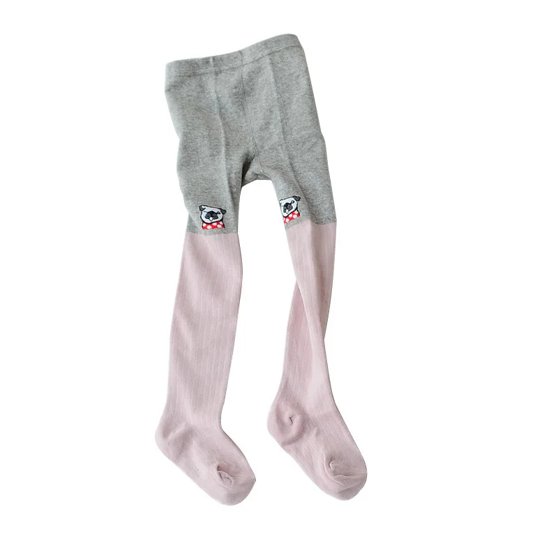 Новые осенние детские колготки в Корейском стиле с рисунком медведя Колготки для