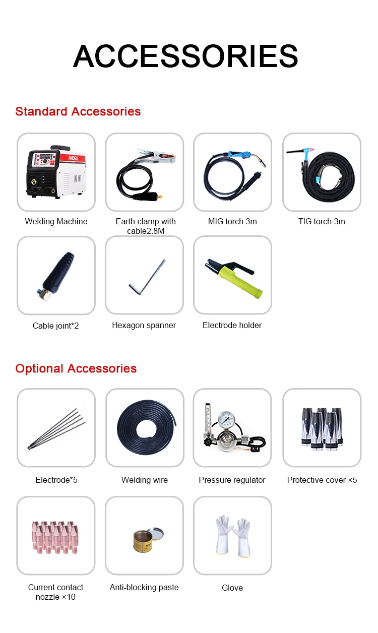 Andeli Portable Intelligent Co2 Mig welder Lasser-270 Multifunctional 220 V 5 And 1 Laser welding Machine maquina de soldar