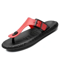 2021 summer men beach slippers casual home loafers outdoor quick dry massage hole clogs black garden shoes beach sandals