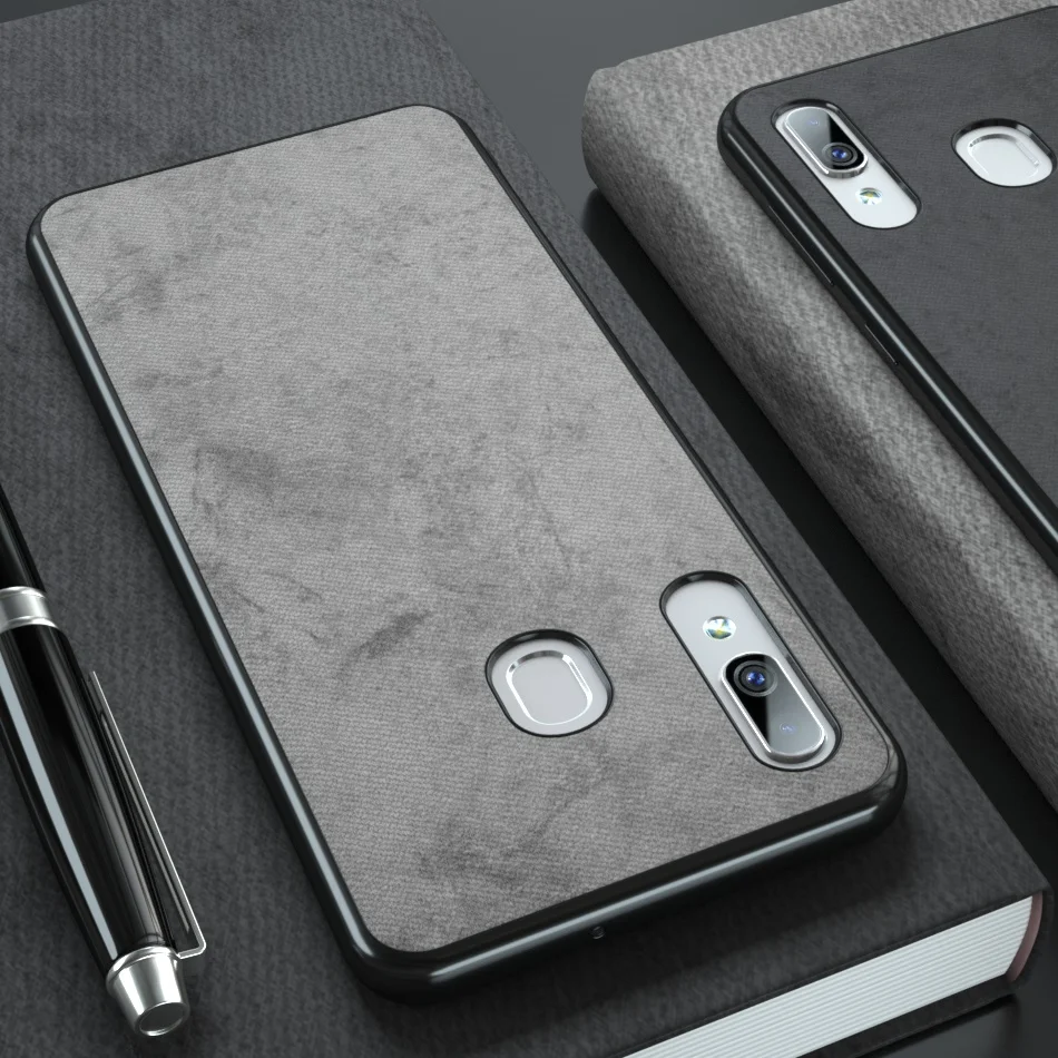 Тканевый чехол для телефона Samsung Galaxy A50 A30 A70 A40 M20 S10 S8 S9 Plus A6 A8 J4 J6 A9 A7 2018|Бамперы| |