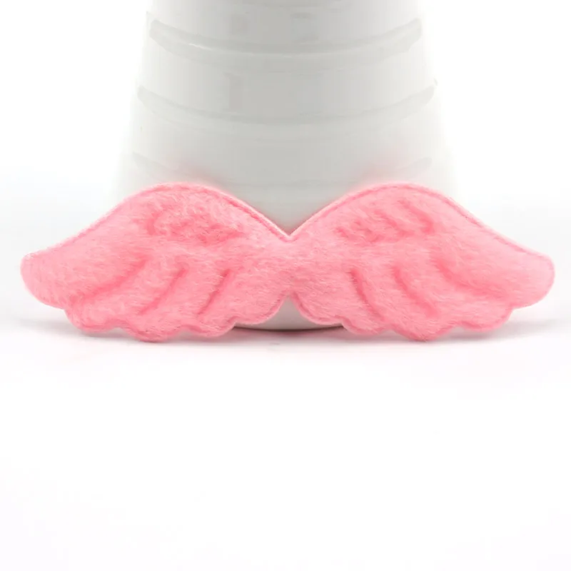 

30pcs 10*3cm Angel Wing Furry Plush Fabric Felt Patches Appliques for Handmade DIY Kids Hair Clip Headwear Clothing Hat Decor