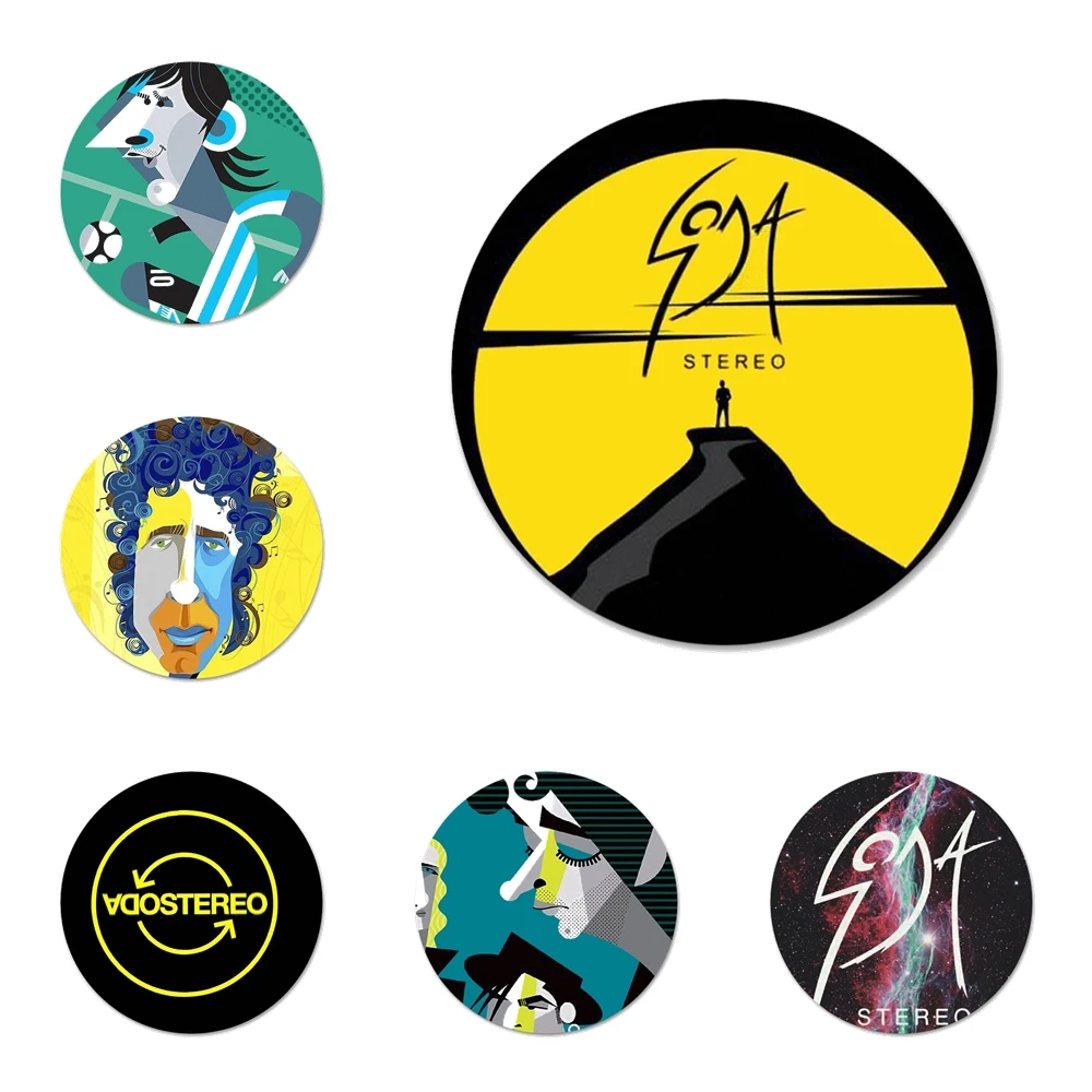 Прохладный Сода стерео группа значок брошь заколка аксессуары для одежды рюкзак