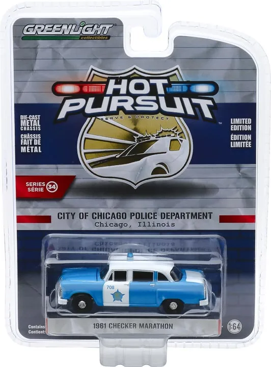 GreenLight 1:64 1961 шахматный марафон 42910-B модель автомобиля из сплава металлические
