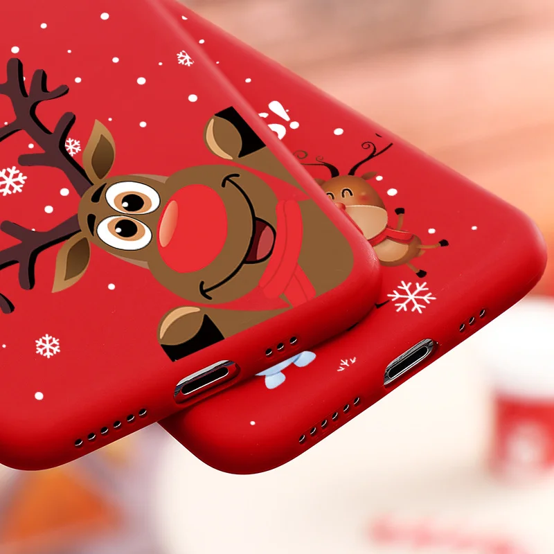 Милый подарок на Рождество чехлы для Xiaomi Redmi Mi 10T 11 Note 10 9T 9S 8 7 6 POCO F3 X3 11X Pro Max 11i Lite 9C 9A