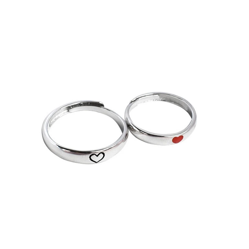 Обручальные кольца для пар кольцо обещания с сердцем и душой (2 шт.) обручальное