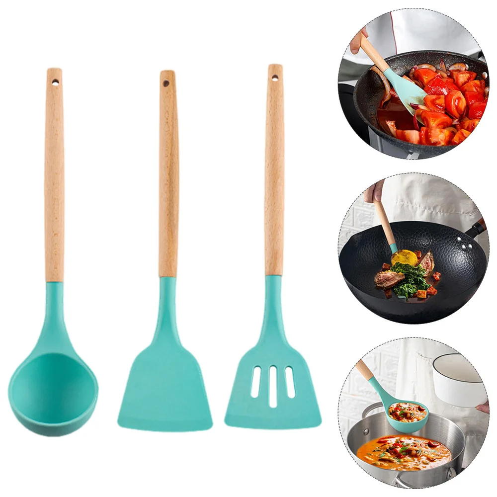 1 набор силиконовых кухонных принадлежностей (зеленый) | Дом и сад