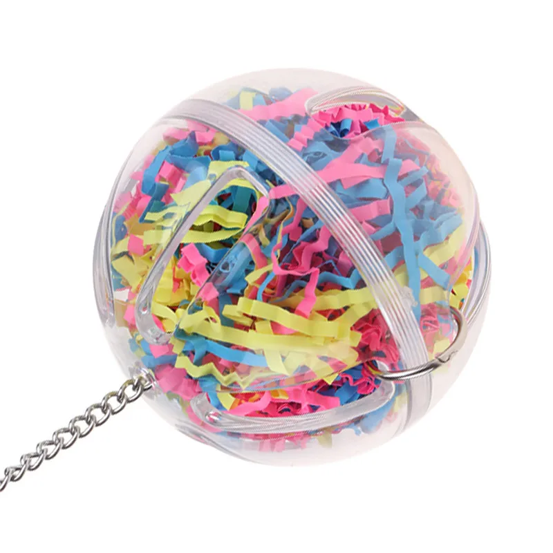 Игрушки для попугаев 1 шт. шариковые струны птичий попугай Жевательная подвесная