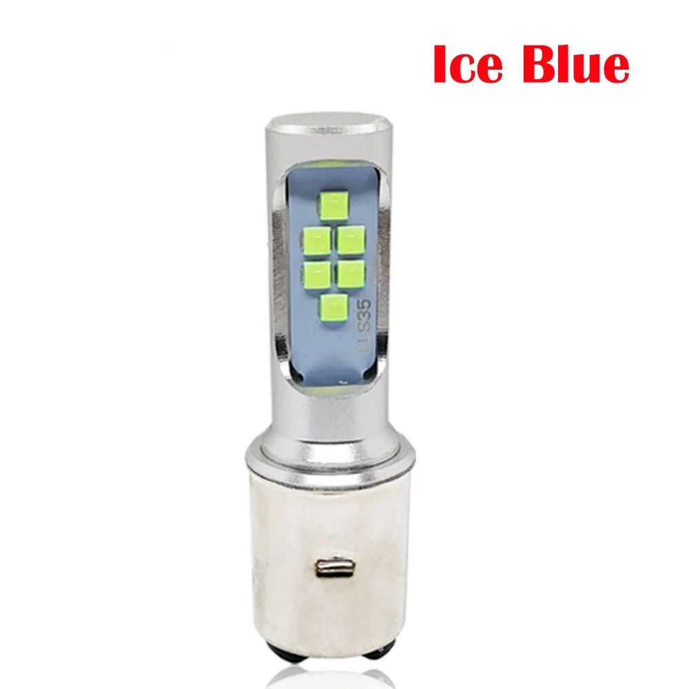

H4 H6 BA20D P15D Светодиодная лампа для мотоциклетных фар 12SMD 3535 1200Lm H6M Moto LED Скутер ATV Аксессуары Противотуманная фара Белый Желтый Синий