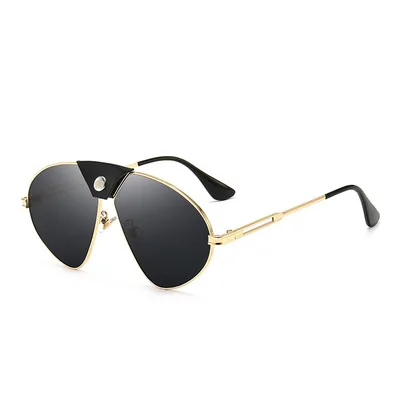 

Leather Buckle Sunglasses For Man And Women Fashion Sunglasses European And The United States Sunshade Mirror 2021 Cool Style
