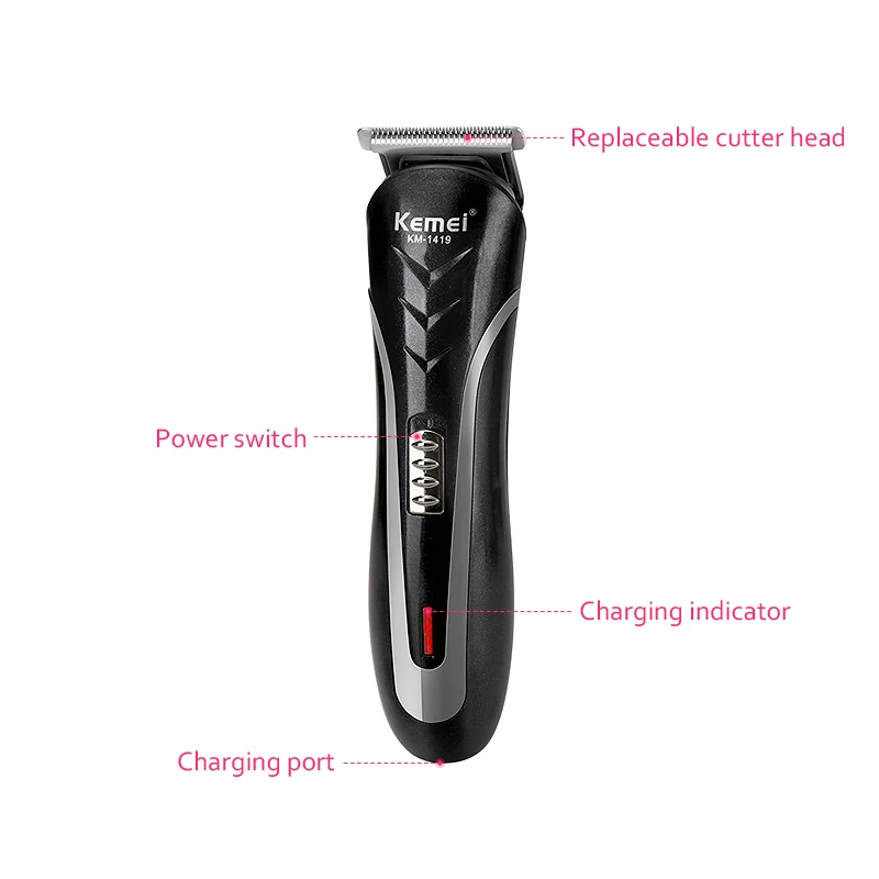 Kemei 3 в 1 машинка для стрижки волос электрическая аккумуляторная Борода Нос