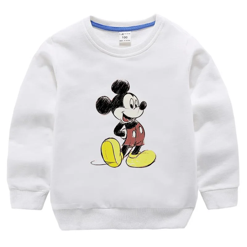 Girls Boy Sweatshirt Ulzzang Street Clothing Mickey Minnie Series Harajuku Print Sweater Harajuku Casual Sweatshirt - Цвет: 15