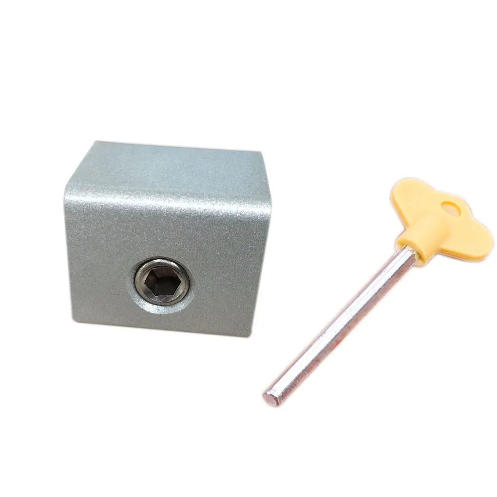

6 Pcs Kids Adjustable Sliding Window Security Locks Stops Keys Aluminum Alloy Door Frame Safety Office Safety window Lock