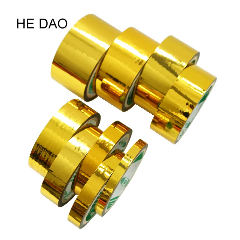 25 м 50 Золотая фольга васи ленты Лазерные цвета блеск тонкий декоративный клей