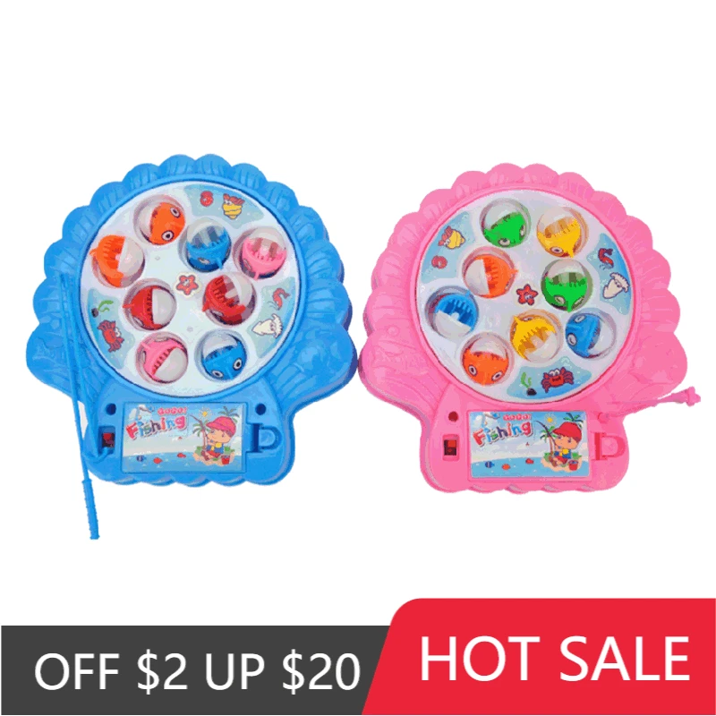 

1Pcs Creative Fashion ABS Electric Rotary Fishing Fun Toys Novel Children Hand-on Ability Early Education Toys