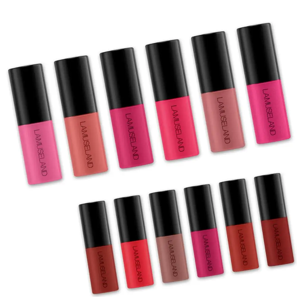 Водостойкий жидкий блеск для губ LAMUSELAND 3 шт./лот металлическая матовая помада