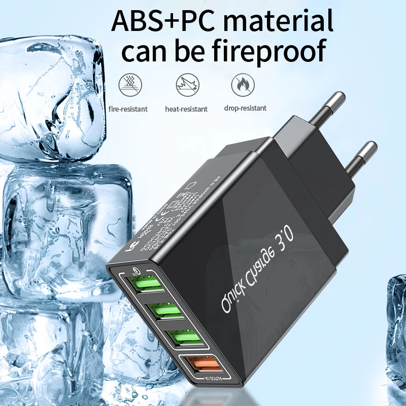 Зарядное устройство USB быстрая зарядка 4 0 QC3.0 для iPhone Samsung Xiaomi настенный адаптер