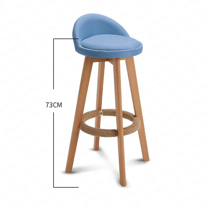 Барный стул в нордическом стиле современный минималистичный домашний высокий из