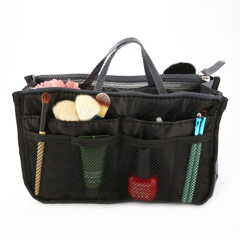 Полиэфирная женская косметичка портативная для путешествий с набором туалетных