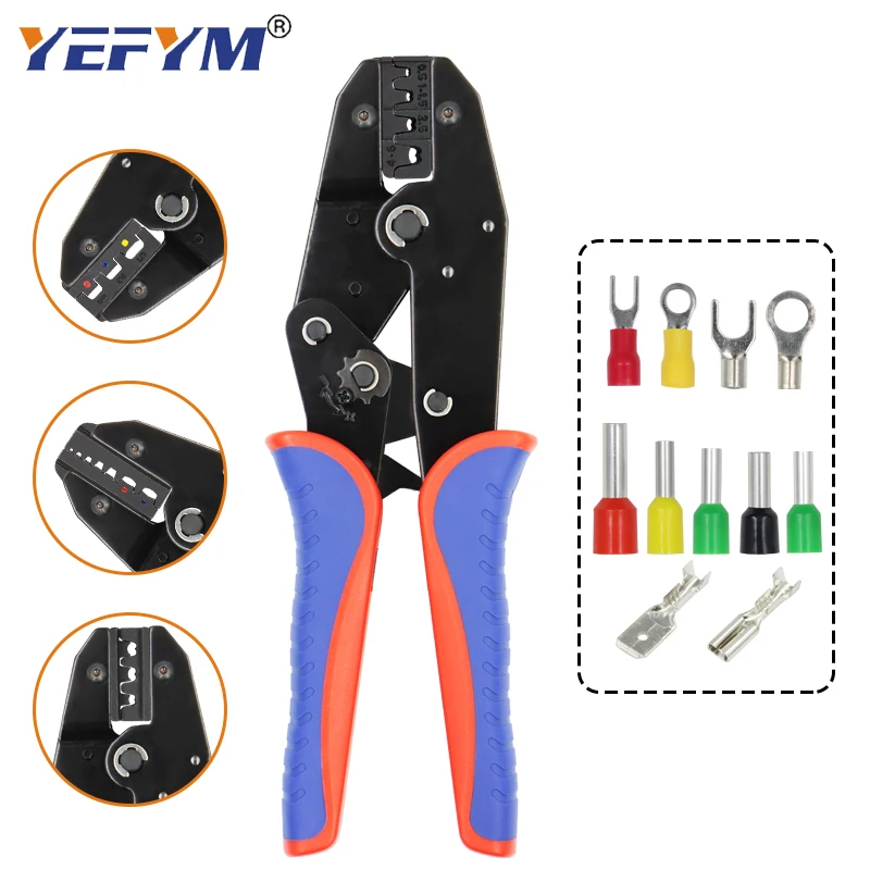 YEFYM YE-04B Crimping Pliers Clamp Cable Tools Plug/tube/insulated/coaxial Terminal Terminals Kit Multi Functional Carbon Steel |