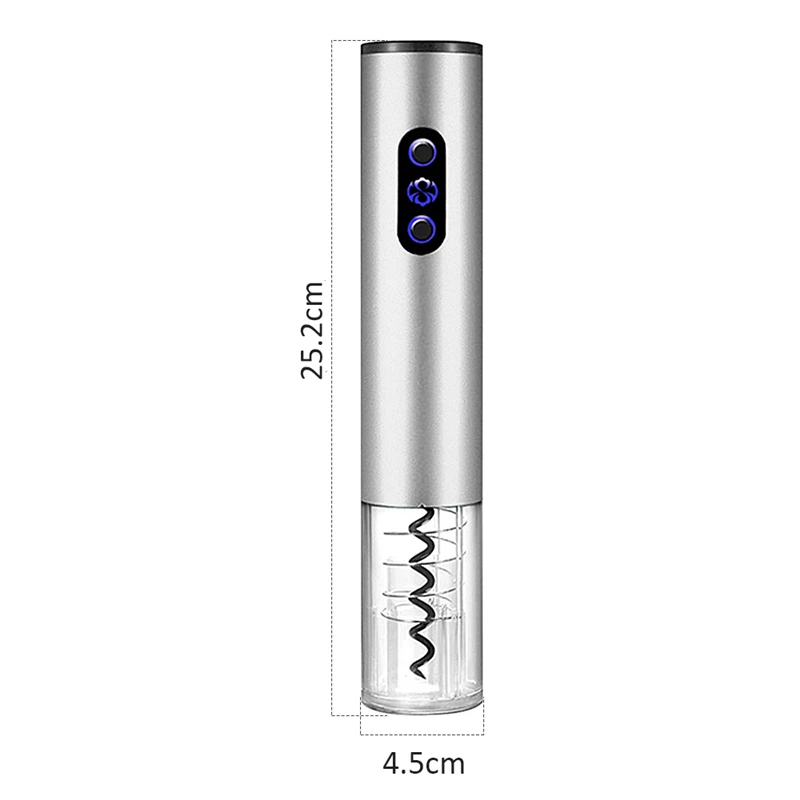 

Electric Wine Bottle Opener Set Portable Automatic Corkscrew With LED Light Professional Red Wine Opener With Foil Cutter