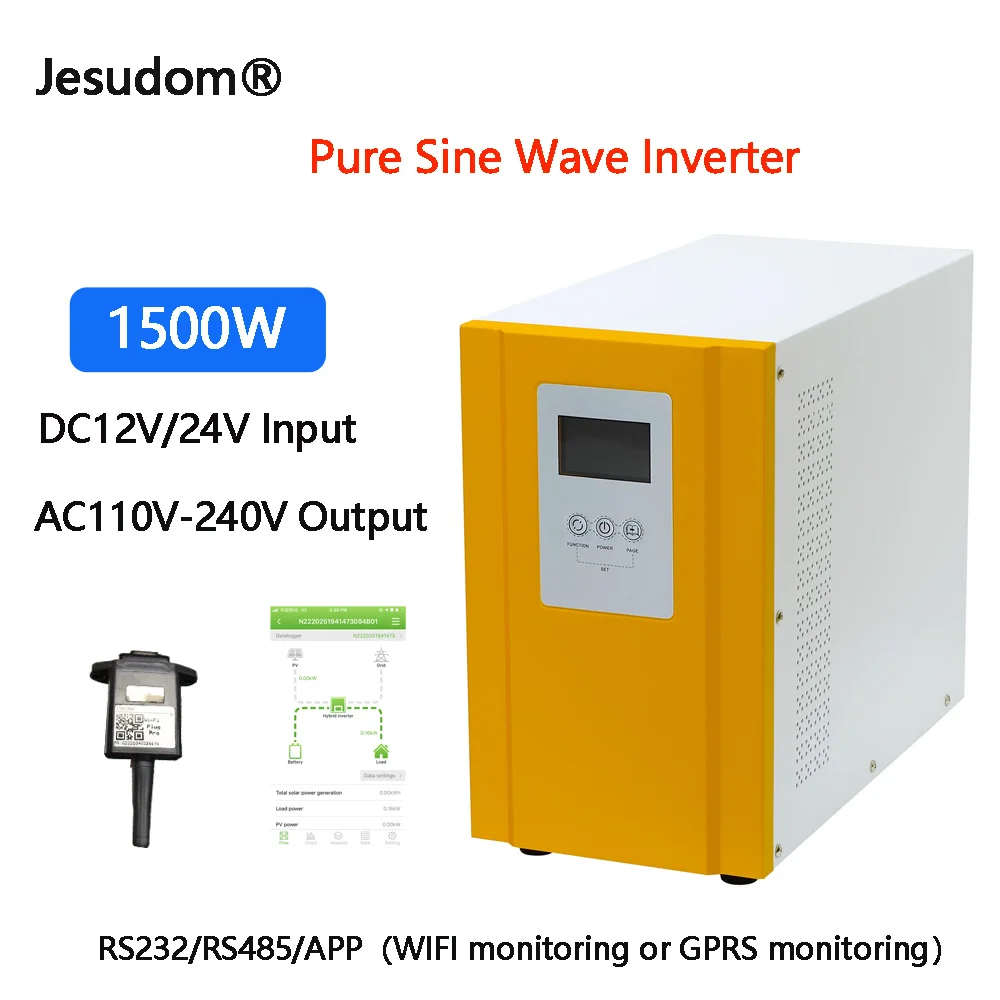 Сетка от инвертора 1.5KW DC12V24V солнечный инвертор бесперебойного питания чистый