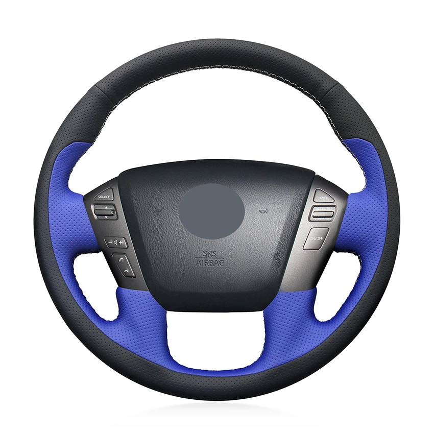 Прошитая вручную черная Синяя кожаная противоскользящая мягкая искусственная