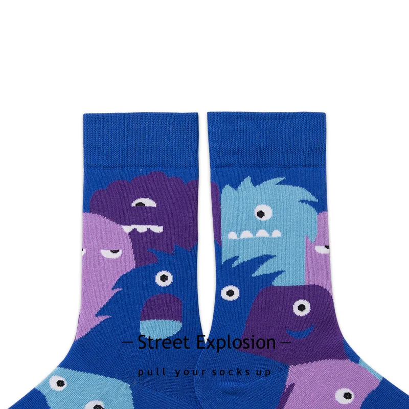 Новинка осень/зима японские забавные носки для влюбленных корейский стиль милая