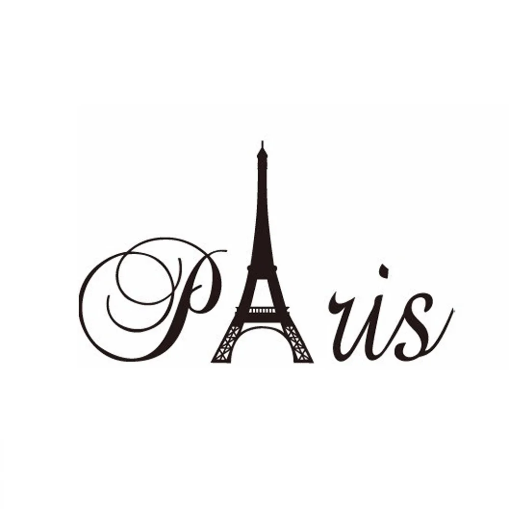 Виниловая настенная наклейка в виде башни Парижа для гостиной спальни домашнего