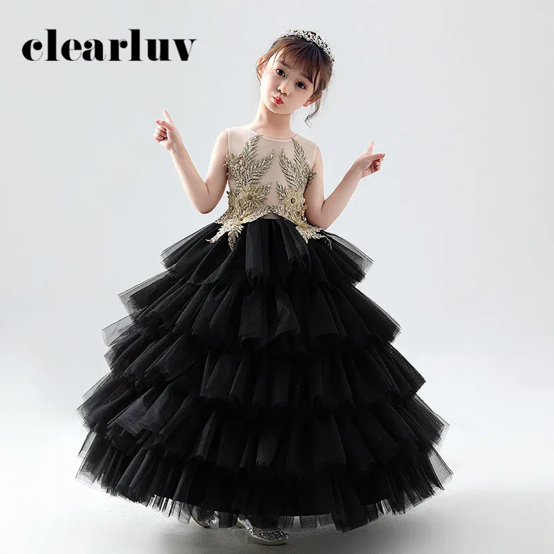 Платья для девочек с цветами свадьбы B025 2020 новинка элегантные платья принцессы