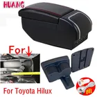 Подлокотник для Toyota Hilux, вертикальный подлокотник, интерьер, держатель, пепельница, аксессуары USB, светодиодный