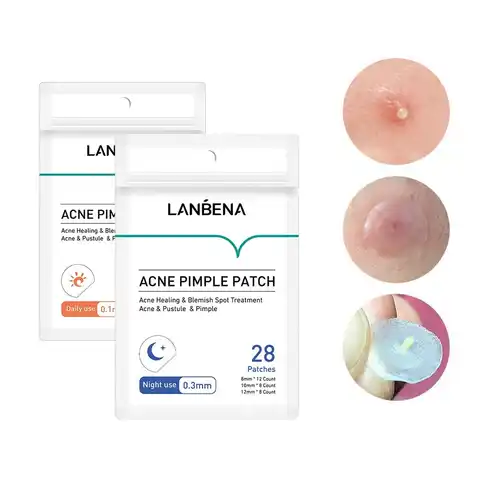 Lanbena Permanent for acne and acne, invisible stickers to remove acne, treatment of acne, agent removal, daily/nights ...
